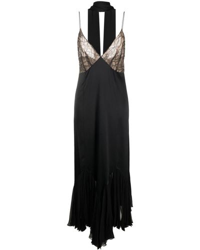 Khaite The Candita Silk Maxi Dress - Black