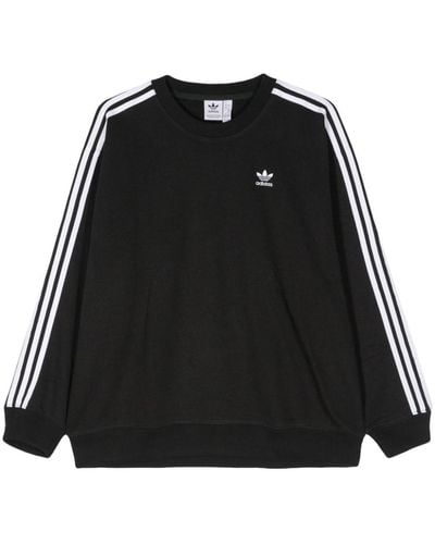 adidas Adicolor Logo-embroidered Sweatshirt - Black