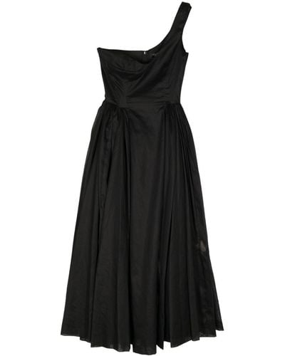 A.W.A.K.E. MODE One-shoulder Midi Dress - Black