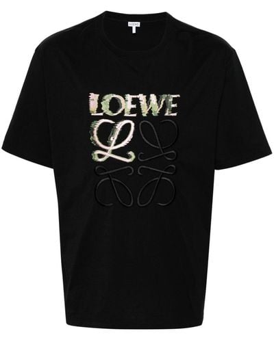 Loewe T-shirt Glitch Anagram - Nero