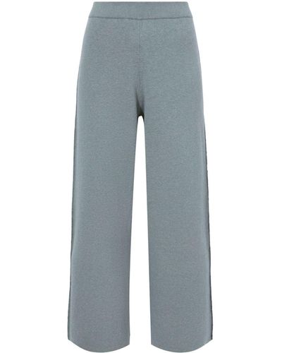 Proenza Schouler Pantalon ample Grace à coupe crop - Bleu