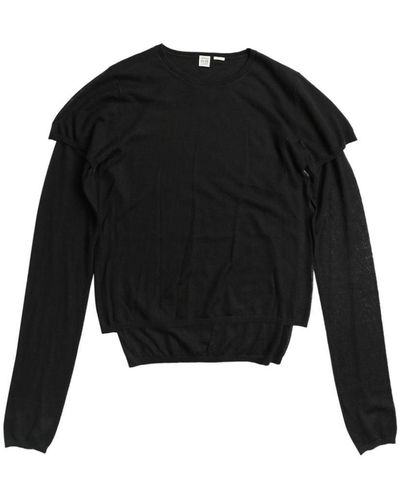 Totême Layered Fine-knit Jumper - Black
