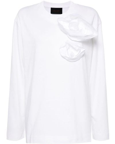 Simone Rocha T-shirt con applicazione - Bianco