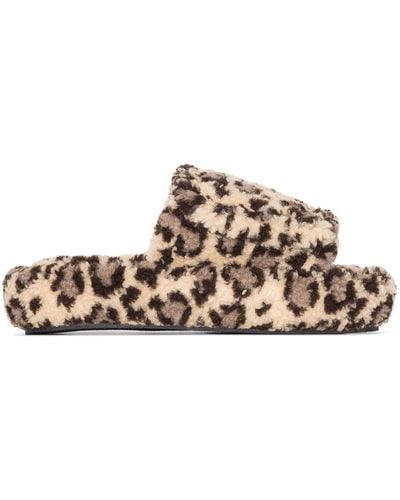 Natasha Zinko Leopard print slippers - Mehrfarbig