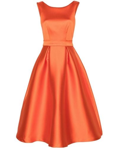 P.A.R.O.S.H. ベルテッド スキューバ ドレス - オレンジ
