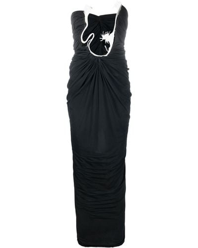 Christopher Esber Urchin Cut-out Strapless Gown - Black