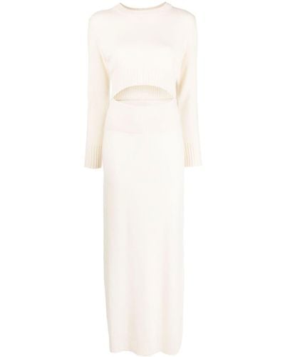 Altuzarra Miami Knitted Cut-out Dress - White