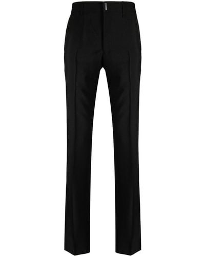 Givenchy Pleat-detail Straight-leg Pants - Black