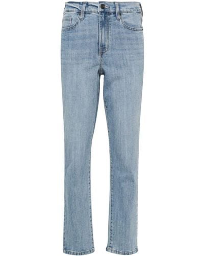 DKNY Broome high-rise straight-leg jeans - Azul