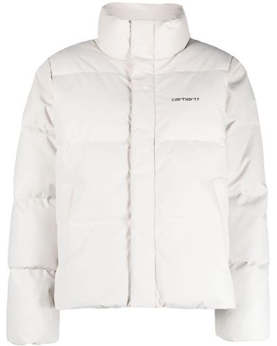Carhartt W' Yanie Logo-print Puffer Jacket - White