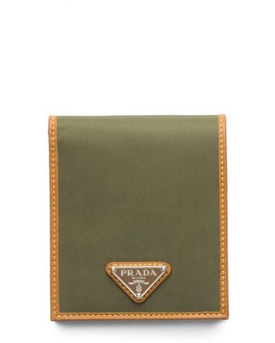 Prada Re-nylon Bi-fold Wallet - Green