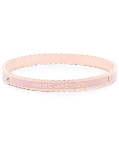 Marc Jacobs Bracelet jonc The Medallion festonné - Rose