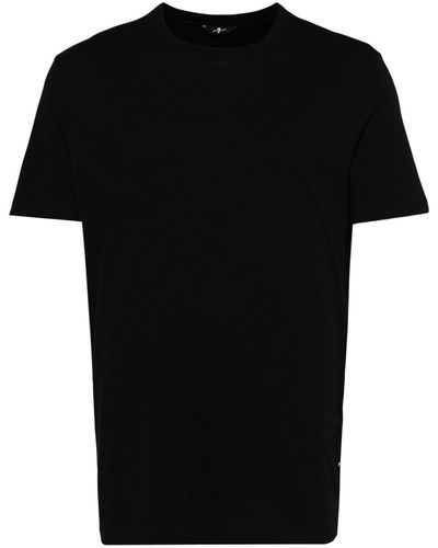 7 For All Mankind Katoenen T-shirt - Zwart