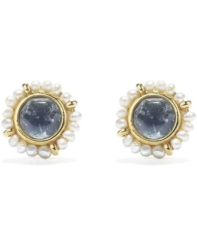 Goossens Venise Pin Earrings - Blue