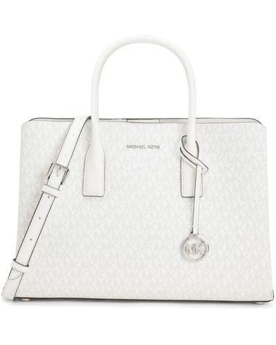 Michael Kors Large Ruthie canvas tote bag - Weiß