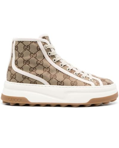 Gucci GG High-top Sneakers - Naturel