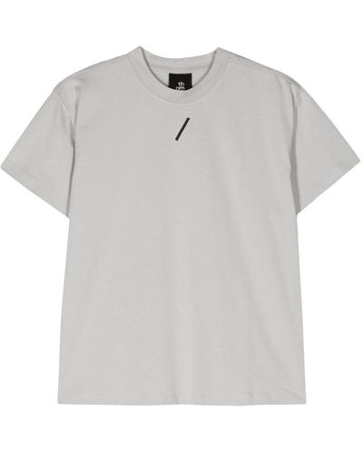 Thom Krom Logo-embroidered Cotton T-shirt - Grey