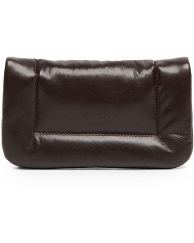 Marsèll Riquadretto Padded Leather Clutch Bag - Grey
