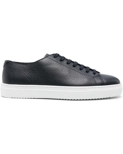 Doucal's Leather Flatform Trainers - Blue