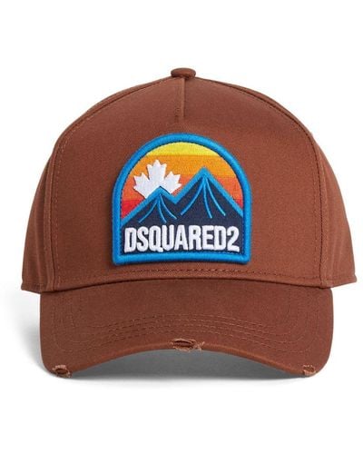 DSquared² Logo-appliqué baseball cap - Braun