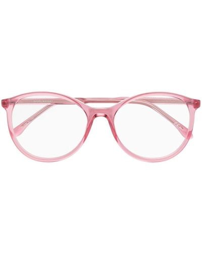 Isabel Marant Brille mit rundem Gestell - Pink