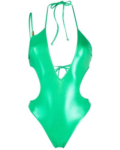 Moschino Maillot de bain à découpes - Vert