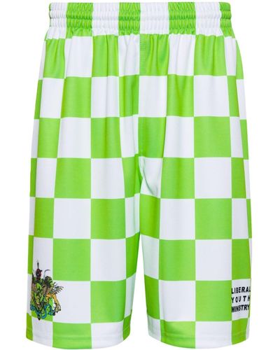 Liberal Youth Ministry Pantalones cortos de baloncesto con logo - Verde