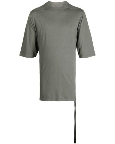 Rick Owens T-shirt Met Verlaagde Schouders - Grijs