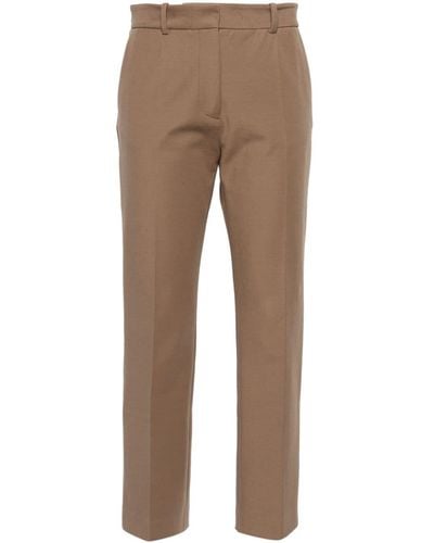 JOSEPH Toile Coleman Cropped Trousers - Natural