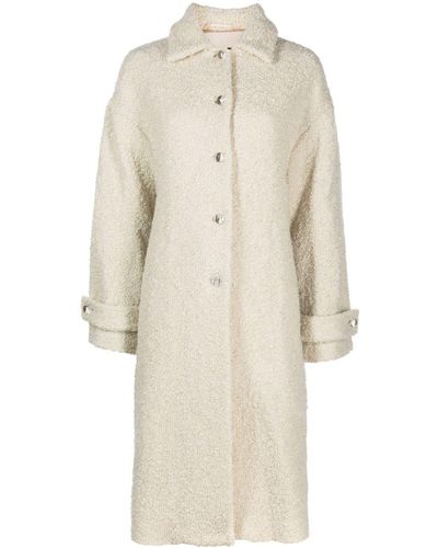 Rochas Rayon nylon Scallop knit short sleeves Jacket off white M