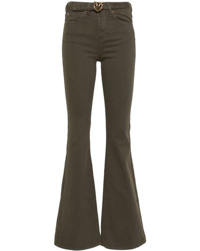 Pinko Flora High-rise Bootcut Jeans - Gray