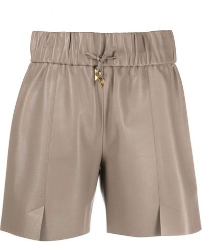 Aeron Drawstring-fastening Waistband Shorts - Natural