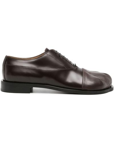 JW Anderson Sculpted-toe Leather Derby Shoes - Brown