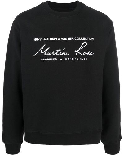 Martine Rose Sweatshirt mit Slogan-Print - Schwarz
