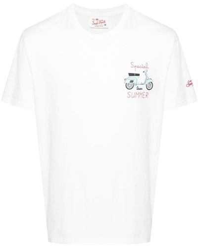 Mc2 Saint Barth Camiseta de x Vespa - Blanco
