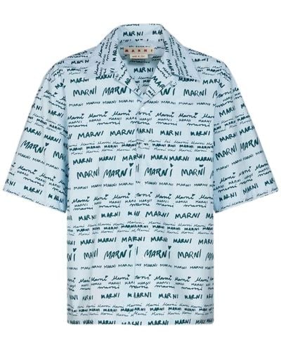 Marni Camisa bowling Mega - Azul