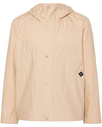 Paul Smith High-neck Hooded Jacket - Natural