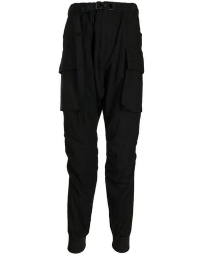 The Viridi-anne Elasticated Drop-crotch Pants - Black