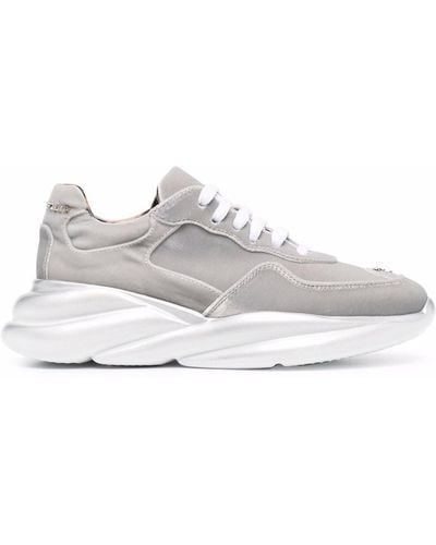 Philipp Plein Sneakers con effetto metallizzato - Bianco