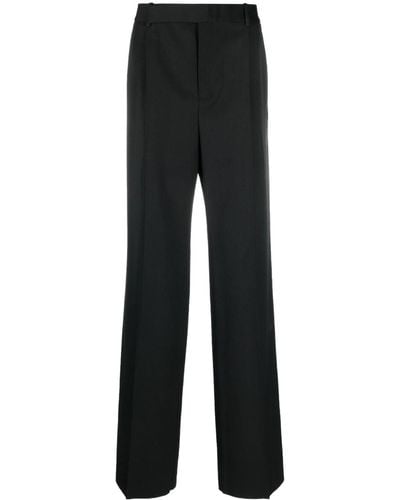 Saint Laurent Pantalones de vestir holgados - Negro