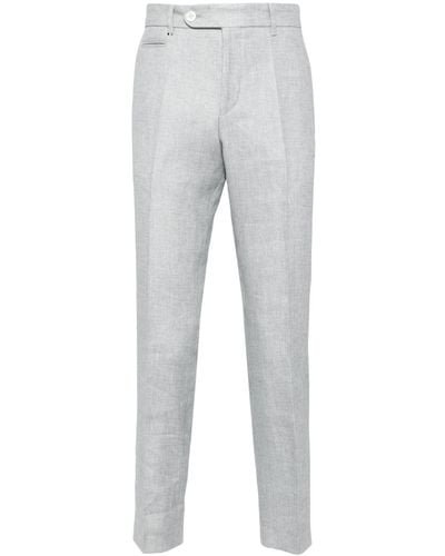 BOSS Tailored Slim-cut Pants - Gray