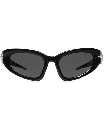 Gentle Monster Paso goggle-style Frame Sunglasses - Black