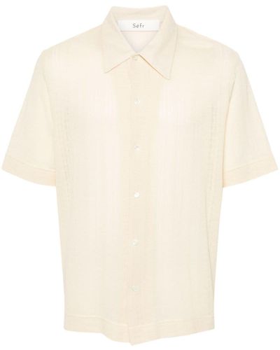 Séfr Suneham Overhemd Met Borduurwerk - Wit