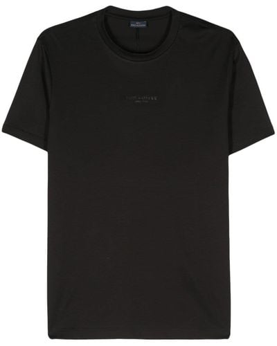 Paul & Shark Logo-print Cotton T-shirt - Black