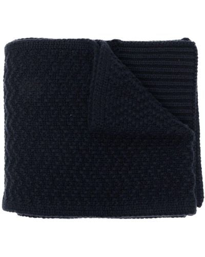 Thom Browne Ribbed-knit Scarf - Blue