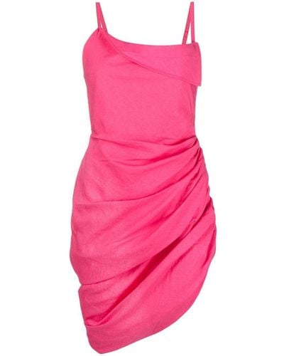 Jacquemus La Robe Saudade Gedrapeerde Mini-jurk - Roze