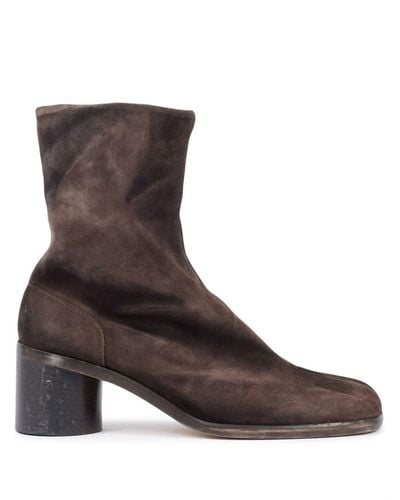Maison Margiela Tabi 60mm Leather Boots - Brown