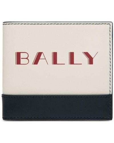 Bally Logo-lettering Leather Wallet - ホワイト