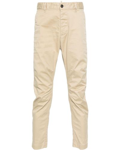 DSquared² Sexy Tapered Chino Trousers - Natural