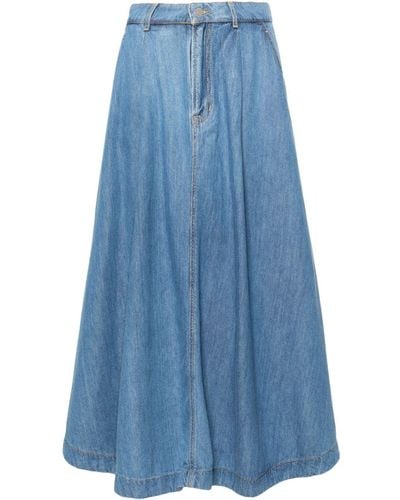 BOSS A-line Denim Skirt - Blauw